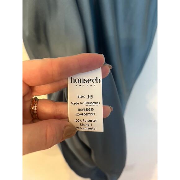 NWOT House of CB Myrna Aegean Blue Corset Midi Dress - Picture 7 of 8